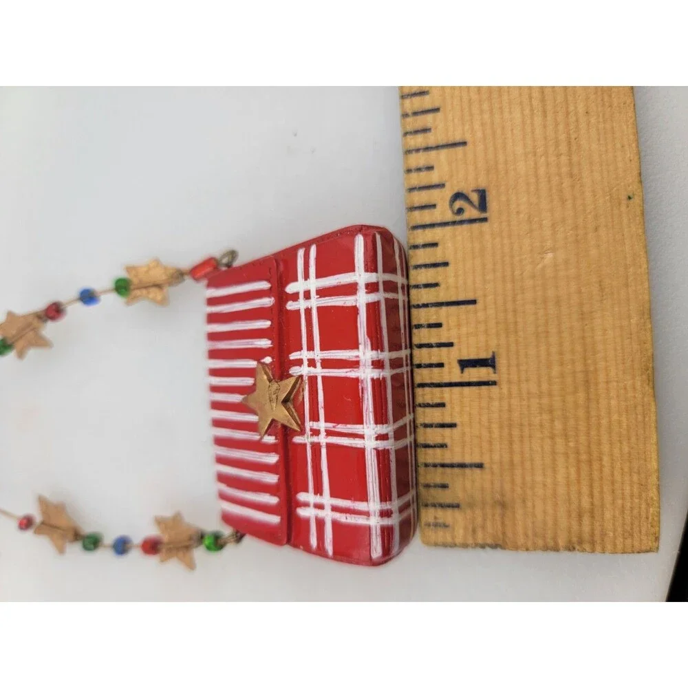 Lollysticks by Kym Bowles - Red Handbag with Stars Ornament